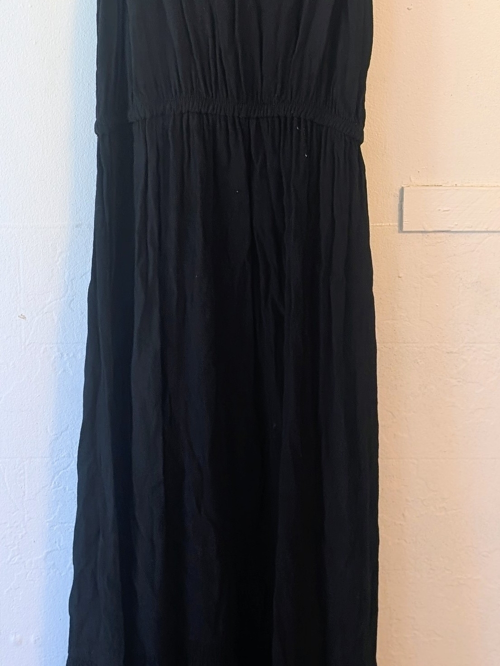 GAP Black Women's Maxi Dress - Smocked Waist